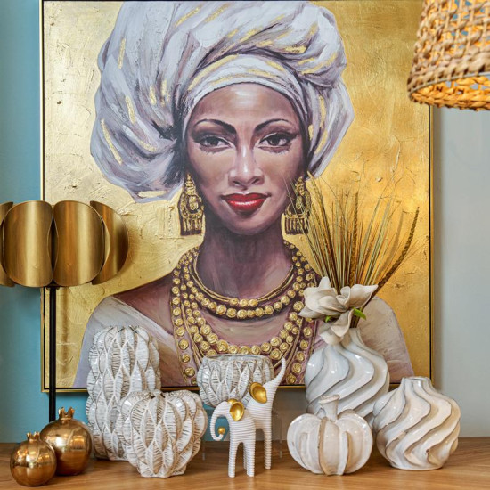 ΚΕΡΑΜΙΚΟ ΒΑΖΟ  FL23712 ΛΕΥΚΟ ΧΡΩΜΑ 20x18εκ