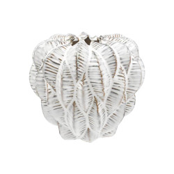 ΚΕΡΑΜΙΚΟ ΒΑΖΟ  FL23914 ΛΕΥΚΟ ΧΡΩΜΑ 21x18εκ