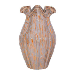 ΚΕΡΑΜΙΚΟ ΒΑΖΟ  FL30007 ΓΚΡΙ-ΚΑΦΕ ΧΡΩΜΑ 22x36εκ