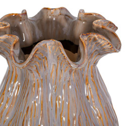 ΚΕΡΑΜΙΚΟ ΒΑΖΟ FL30007 ΓΚΡΙ-ΚΑΦΕ ΧΡΩΜΑ 22x36εκ ΚΕΡΑΜΙΚΟ ΒΑΖΟ FL30007 ΓΚΡΙ-ΚΑΦΕ ΧΡΩΜΑ 22x36εκ