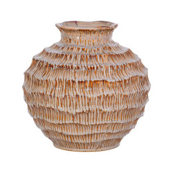 ΚΕΡΑΜΙΚΟ ΒΑΖΟ  FL30016 ΓΚΡΙ-ΚΑΦΕ ΧΡΩΜΑ 25x24εκ