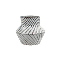 ΚΕΡΑΜΙΚΟ ΒΑΖΟ  FL311 ΛΕΥΚΟ-ΓΚΡΙ ΧΡΩΜΑ 20x18εκ ΚΕΡΑΜΙΚΟ ΒΑΖΟ  FL311 ΛΕΥΚΟ-ΓΚΡΙ ΧΡΩΜΑ 20x18εκ