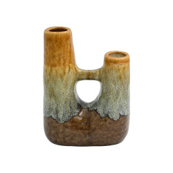 ΚΕΡΑΜΙΚΟ ΒΑΖΟ  FL3204 ΚΑΦΕ-ΜΠΕΖ ΧΡΩΜΑ 20x11x26εκ