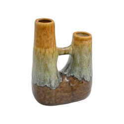 ΚΕΡΑΜΙΚΟ ΒΑΖΟ  FL3204 ΚΑΦΕ-ΜΠΕΖ ΧΡΩΜΑ 20x11x26εκ