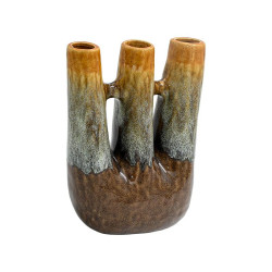 ΚΕΡΑΜΙΚΟ ΒΑΖΟ  FL3205 ΚΑΦΕ-ΜΠΕΖ ΧΡΩΜΑ 24x12x30εκ