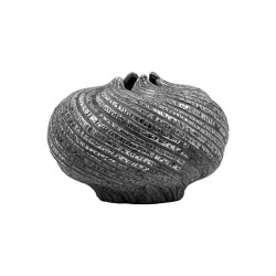 ΚΕΡΑΜΙΚΟ ΒΑΖΟ  FL3228 ΓΚΡΙ-ΑΣΗΜΙ ΧΡΩΜΑ 22x15εκ