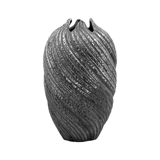 ΚΕΡΑΜΙΚΟ ΒΑΖΟ  FL3229 ΓΚΡΙ-ΑΣΗΜΙ ΧΡΩΜΑ 21x35εκ