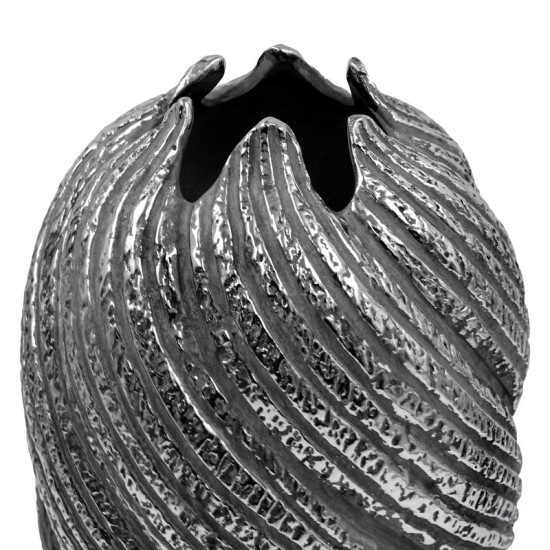 ΚΕΡΑΜΙΚΟ ΒΑΖΟ  FL3229 ΓΚΡΙ-ΑΣΗΜΙ ΧΡΩΜΑ 21x35εκ