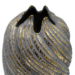 ΚΕΡΑΜΙΚΟ ΒΑΖΟ  FL3229 ΓΚΡΙ-ΧΡΥΣΟ ΧΡΩΜΑ 21x35εκ