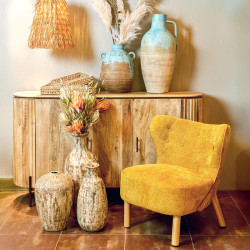 ΚΕΡΑΜΙΚΟ ΒΑΖΟ FL3235 ΧΡΩΜΑ ΜΠΕΖ - ΧΡΥΣΟ 23x51εκ ΚΕΡΑΜΙΚΟ ΒΑΖΟ FL3235 ΧΡΩΜΑ ΜΠΕΖ - ΧΡΥΣΟ 23x51εκ