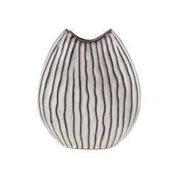 ΚΕΡΑΜΙΚΟ ΒΑΖΟ  FL525 ΛΕΥΚΟ-ΓΚΡΙ ΧΡΩΜΑ 23x9x26εκ ΚΕΡΑΜΙΚΟ ΒΑΖΟ  FL525 ΛΕΥΚΟ-ΓΚΡΙ ΧΡΩΜΑ 23x9x26εκ