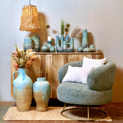 ΚΕΡΑΜΙΚΟ ΒΑΖΟ ΚΑΝΑΤΑ  FL3021 ΧΡΩΜΑ ΒΕΡΑΜΑΝ - ΚΑΦΕ 29x66εκ ΚΕΡΑΜΙΚΟ ΒΑΖΟ ΚΑΝΑΤΑ  FL3021 ΧΡΩΜΑ ΒΕΡΑΜΑΝ - ΚΑΦΕ 29x66εκ