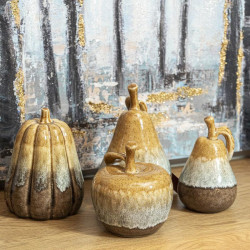 ΚΕΡΑΜΙΚΟ ΔΙΑΚΟΣΜΗΤΙΚΟ  ΑΧΛΑΔΙ ΚΑΦΕ-ΜΠΕΖ ΧΡΩΜΑ 9x14εκ ΚΕΡΑΜΙΚΟ ΔΙΑΚΟΣΜΗΤΙΚΟ  ΑΧΛΑΔΙ ΚΑΦΕ-ΜΠΕΖ ΧΡΩΜΑ 9x14εκ