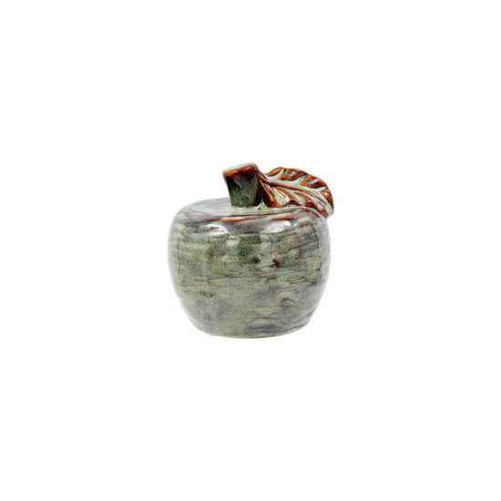 ΚΕΡΑΜΙΚΟ ΔΙΑΚΟΣΜΗΤΙΚΟ  Apple ΠΡΑΣΙΝΟ-ΚΑΦΕ ΧΡΩΜΑ 10x10εκ