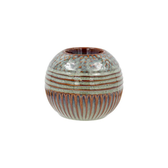 ΚΕΡΑΜΙΚΟ ΡΕΣΩ  FL23761 ΠΡΑΣΙΝΟ-ΚΑΦΕ ΧΡΩΜΑ 11x11x10εκ