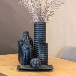 ΚΕΡΑΜΙΚΟ ΡΕΣΩ  ΜΗΛΟ ΜΑΥΡΟ-ΜΠΛΕ ΧΡΩΜΑ 11x11x9εκ ΚΕΡΑΜΙΚΟ ΡΕΣΩ  ΜΗΛΟ ΜΑΥΡΟ-ΜΠΛΕ ΧΡΩΜΑ 11x11x9εκ