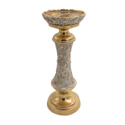 ΚΗΡΟΠΗΓΙΟ  FL-23534 ΛΕΥΚΟ-ΧΡΥΣΟ ΧΡΩΜΑ 10x10x25εκ ΚΗΡΟΠΗΓΙΟ  FL-23534 ΛΕΥΚΟ-ΧΡΥΣΟ ΧΡΩΜΑ 10x10x25εκ