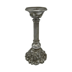 ΚΗΡΟΠΗΓΙΟ  Flower ΑΣΗΜΙ ΧΡΩΜΑ 11x11x26εκ sls ΚΗΡΟΠΗΓΙΟ  Flower ΑΣΗΜΙ ΧΡΩΜΑ 11x11x26εκ sls