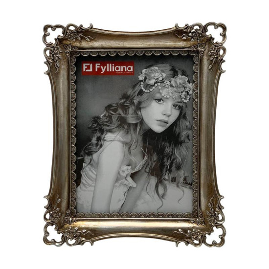 ΚΟΡΝΙΖΑ  FL24779 15x20 ΑΣΗΜΙ ΧΡΩΜΑ 21x3x26εκ