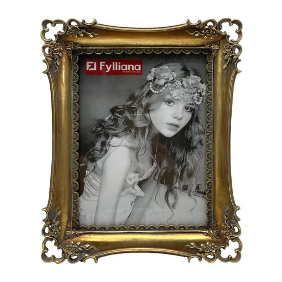 ΚΟΡΝΙΖΑ  FL24779 15x20 ΧΡΥΣΟ ΑΝΤΙΚΕ ΧΡΩΜΑ 21x3x26εκ