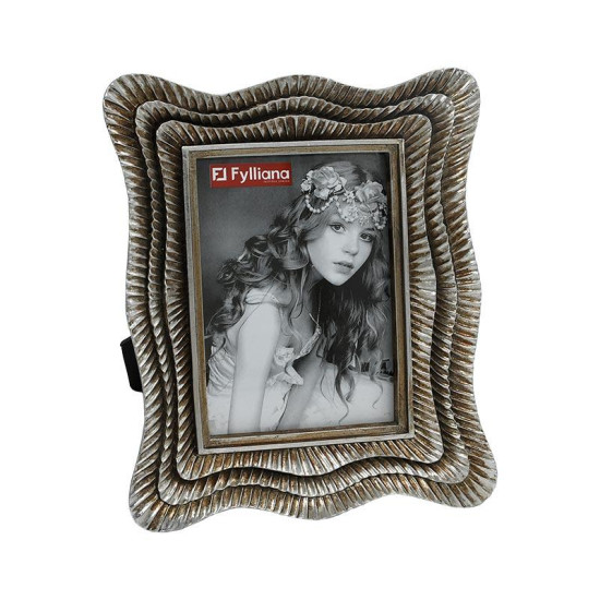 ΚΟΡΝΙΖΑ  FL29301 15x20 ΑΣΗΜΙ ΧΡΩΜΑ 23x2x28εκ