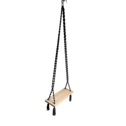 ΚΡΕΜΑΣΤΗ ΚΟΥΝΙΑ  FL620 ΜΕ ΞΥΛΙΝΟ ΚΑΘΙΣΜΑ ΧΡΩΜΑ ΓΚΡΙ 55x20x2εκ