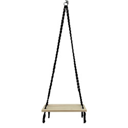 ΚΡΕΜΑΣΤΗ ΚΟΥΝΙΑ FL620 ΜΕ ΞΥΛΙΝΟ ΚΑΘΙΣΜΑ ΧΡΩΜΑ ΜΑΥΡΟ 50x20x2εκ ΚΡΕΜΑΣΤΗ ΚΟΥΝΙΑ FL620 ΜΕ ΞΥΛΙΝΟ ΚΑΘΙΣΜΑ ΧΡΩΜΑ ΜΑΥΡΟ 50x20x2εκ