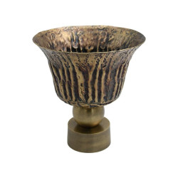 ΜΕΤΑΛΛΙΚΗ ΔΙΑΚΟΣΜΗΤΙΚΗ ΚΟΥΠ  FL7825 ΜΠΡΟΝΖΕ ΧΡΩΜΑ 27x27εκ