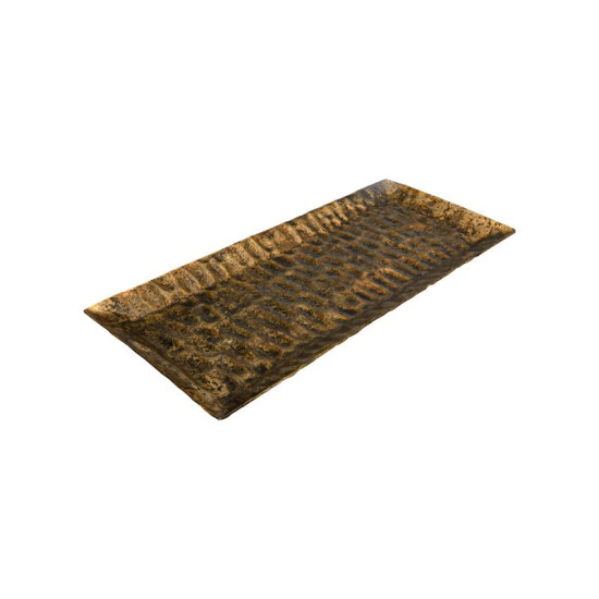 ΜΕΤΑΛΛΙΚΗ ΔΙΑΚΟΣΜΗΤΙΚΗ ΠΙΑΤΕΛΑ  FL750 ΑΝΤΙΚΕ ΧΡΥΣΟ ΧΡΩΜΑ 40x17x3εκ