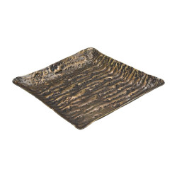 ΜΕΤΑΛΛΙΚΗ ΔΙΑΚΟΣΜΗΤΙΚΗ ΠΙΑΤΕΛΑ  FL7825 ΜΠΡΟΝΖΕ ΧΡΩΜΑ 25x25x3εκ