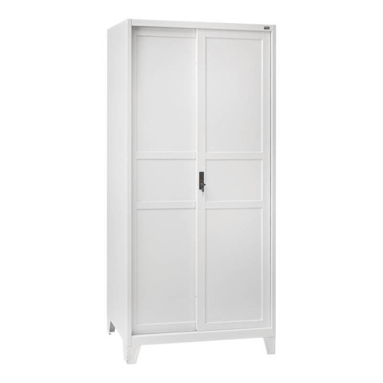 ΜΕΤΑΛΛΙΚΗ ΝΤΟΥΛΑΠΑ  Evelyn ΛΕΥΚΟ ΧΡΩΜΑ 90x40x190εκ