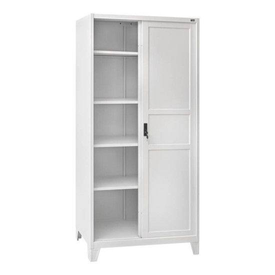 ΜΕΤΑΛΛΙΚΗ ΝΤΟΥΛΑΠΑ  Evelyn ΛΕΥΚΟ ΧΡΩΜΑ 90x40x190εκ