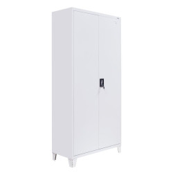 ΜΕΤΑΛΛΙΚΗ ΝΤΟΥΛΑΠΑ  Everet ΛΕΥΚΟ ΧΡΩΜΑ 90x40x190εκ