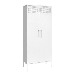 ΜΕΤΑΛΛΙΚΗ ΝΤΟΥΛΑΠΑ  Levi ΛΕΥΚΟ ΧΡΩΜΑ 70x35x170εκ