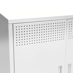 ΜΕΤΑΛΛΙΚΗ ΝΤΟΥΛΑΠΑ Levi ΛΕΥΚΟ ΧΡΩΜΑ 70x35x170εκ ΜΕΤΑΛΛΙΚΗ ΝΤΟΥΛΑΠΑ Levi ΛΕΥΚΟ ΧΡΩΜΑ 70x35x170εκ