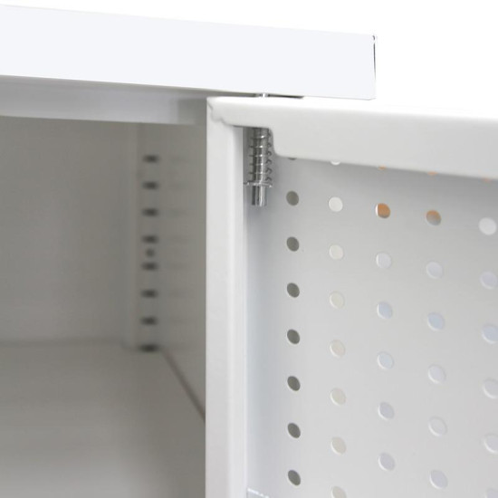 ΜΕΤΑΛΛΙΚΗ ΝΤΟΥΛΑΠΑ  Mabel ΛΕΥΚΟ ΧΡΩΜΑ 70x35x100εκ