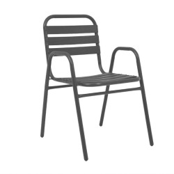 ΜΕΤΑΛΛΙΚΗ ΠΟΛΥΘΡΟΝΑ ΚΗΠΟΥ  004 ΓΚΡΙ 53x58x78εκ