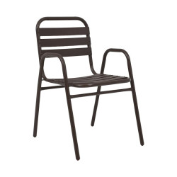 ΜΕΤΑΛΛΙΚΗ ΠΟΛΥΘΡΟΝΑ ΚΗΠΟΥ  004 ΚΑΦΕ 53x58x78εκ