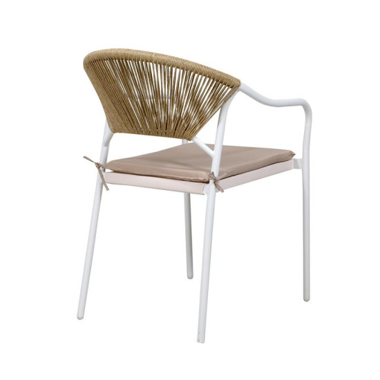 ΜΕΤΑΛΛΙΚΗ ΠΟΛΥΘΡΟΝΑ ΚΗΠΟΥ  2100 ΛΕΥΚΟ 55x61x85εκ