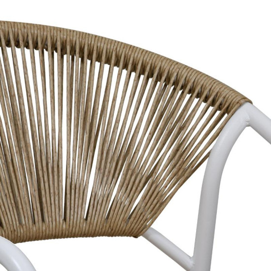 ΜΕΤΑΛΛΙΚΗ ΠΟΛΥΘΡΟΝΑ ΚΗΠΟΥ  2100 ΛΕΥΚΟ 55x61x85εκ