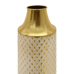 ΜΕΤΑΛΛΙΚΟ ΒΑΖΟ ΔΑΠΕΔΟΥ FL106 ΧΡΥΣΟ ΑΣΗΜΙ ΜΠΕΖ ΧΡΩΜΑ 15x81εκ ΜΕΤΑΛΛΙΚΟ ΒΑΖΟ ΔΑΠΕΔΟΥ FL106 ΧΡΥΣΟ ΑΣΗΜΙ ΜΠΕΖ ΧΡΩΜΑ 15x81εκ