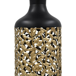 ΜΕΤΑΛΛΙΚΟ ΒΑΖΟ ΔΑΠΕΔΟΥ FL12 ΜΑΥΡΟ-ΧΡΥΣΟ ΧΡΩΜΑ 16x53εκ ΜΕΤΑΛΛΙΚΟ ΒΑΖΟ ΔΑΠΕΔΟΥ FL12 ΜΑΥΡΟ-ΧΡΥΣΟ ΧΡΩΜΑ 16x53εκ