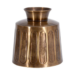 ΜΕΤΑΛΛΙΚΟ ΒΑΖΟ  FL25041 ΜΠΡΟΝΖΕ ΧΡΩΜΑ 20x22εκ