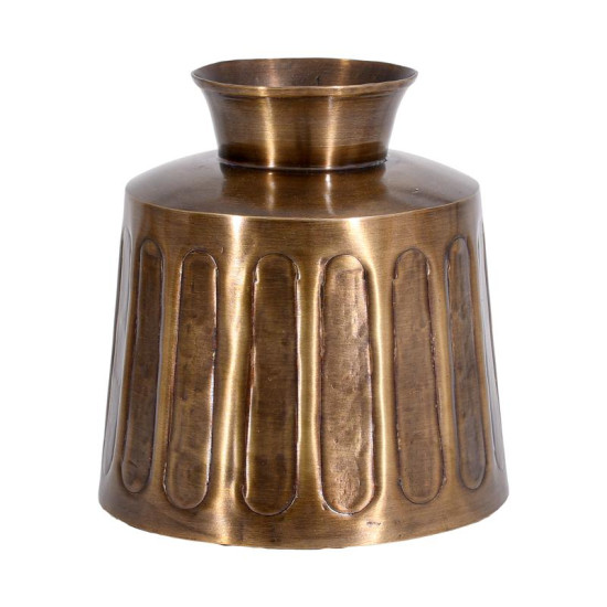 ΜΕΤΑΛΛΙΚΟ ΒΑΖΟ  FL25041 ΜΠΡΟΝΖΕ ΧΡΩΜΑ 20x22εκ