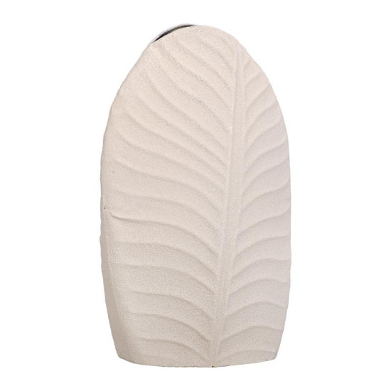 ΜΕΤΑΛΛΙΚΟ ΒΑΖΟ  FL610550 ΚΡΕΜ ΧΡΩΜΑ 18x10x30εκ