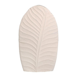 ΜΕΤΑΛΛΙΚΟ ΒΑΖΟ  FL610550 ΚΡΕΜ ΧΡΩΜΑ 18x10x30εκ