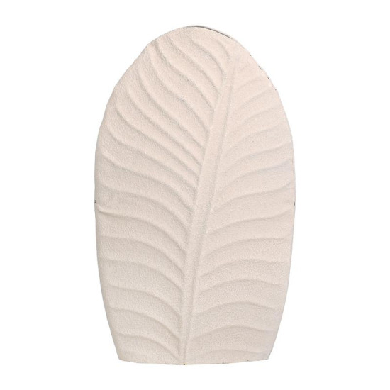 ΜΕΤΑΛΛΙΚΟ ΒΑΖΟ  FL610550 ΚΡΕΜ ΧΡΩΜΑ 18x10x30εκ