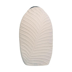 ΜΕΤΑΛΛΙΚΟ ΒΑΖΟ  FL610551 ΚΡΕΜ ΧΡΩΜΑ 18x10x30εκ