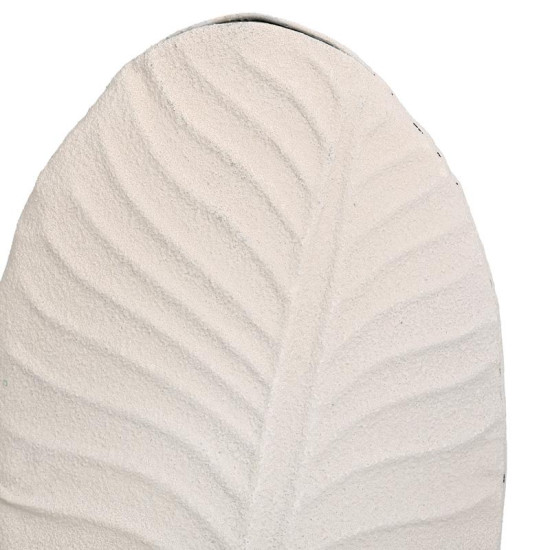 ΜΕΤΑΛΛΙΚΟ ΒΑΖΟ  FL610551 ΚΡΕΜ ΧΡΩΜΑ 18x10x30εκ