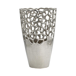 ΜΕΤΑΛΛΙΚΟ ΒΑΖΟ FL8852 ΑΣΗΜΙ ΧΡΩΜΑ 24x14x39εκ ΜΕΤΑΛΛΙΚΟ ΒΑΖΟ FL8852 ΑΣΗΜΙ ΧΡΩΜΑ 24x14x39εκ